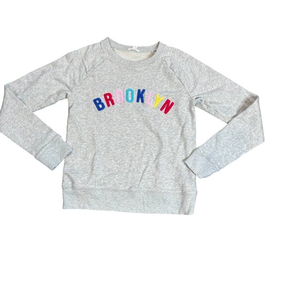 J Crew Crewcuts Girls Heather Gray Brooklyn Sweater Size XL - Picture 1 of 6